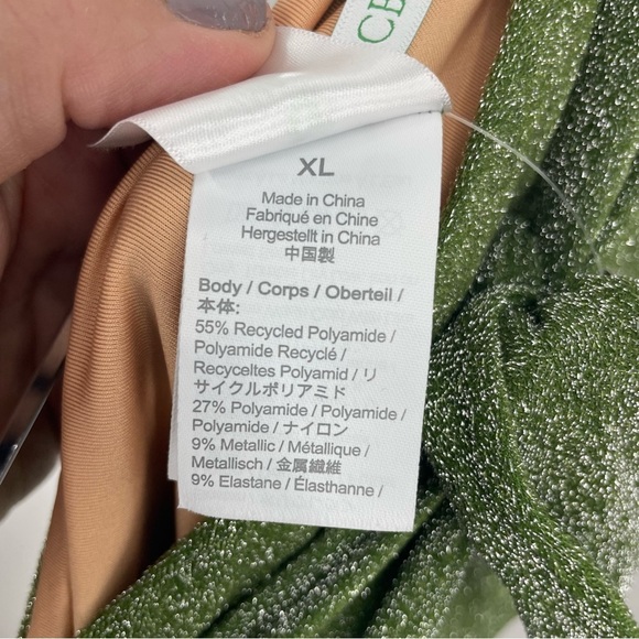 J.Crew Women's $76 High Cut TIe-Waist Bikini Bottom Sparkle Size XL BC133 - Picture 7 of 11